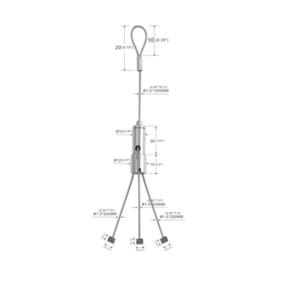 กระถางดอกไม้แขวนสายไฟชุดแขวนสายไฟชนิดในร่ม YW-86022