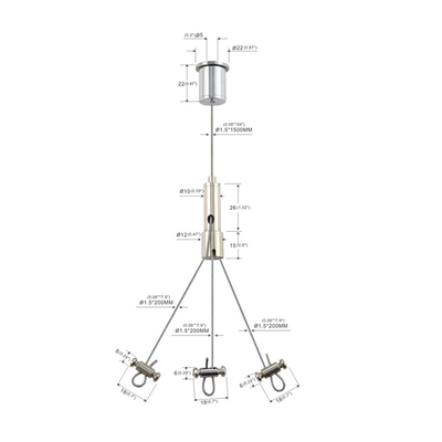 กระถางดอกไม้แขวนสายไฟชุดแขวนสายไฟชนิดในร่ม YW-86022