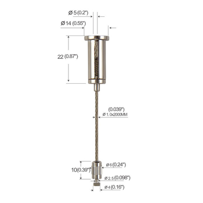 1.2mm สายข้างออกแขวน สายสายสายสายสายสายยาวตามสั่ง ชุดแขวนสายสําหรับกรอบภาพ