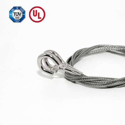 สีทองแดงปรับ snap hook คาเบลจับชุดการแขวนยาวสําหรับการแขวนสี