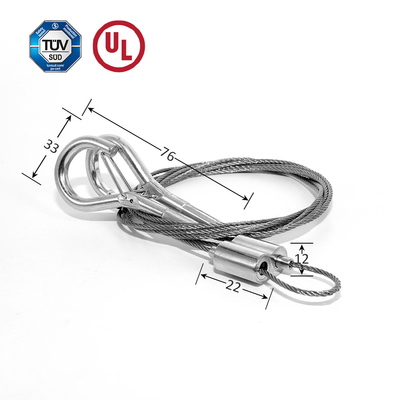 สายความปลอดภัย High Bay Light การแขวนยาว Kit ของระบบแขวนยาว