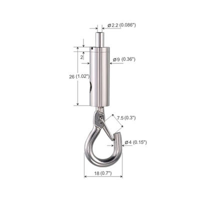 Wire Gripper Hardware Spring Hook Pring Load สำหรับชุดแผงอะคูสติก YW86229